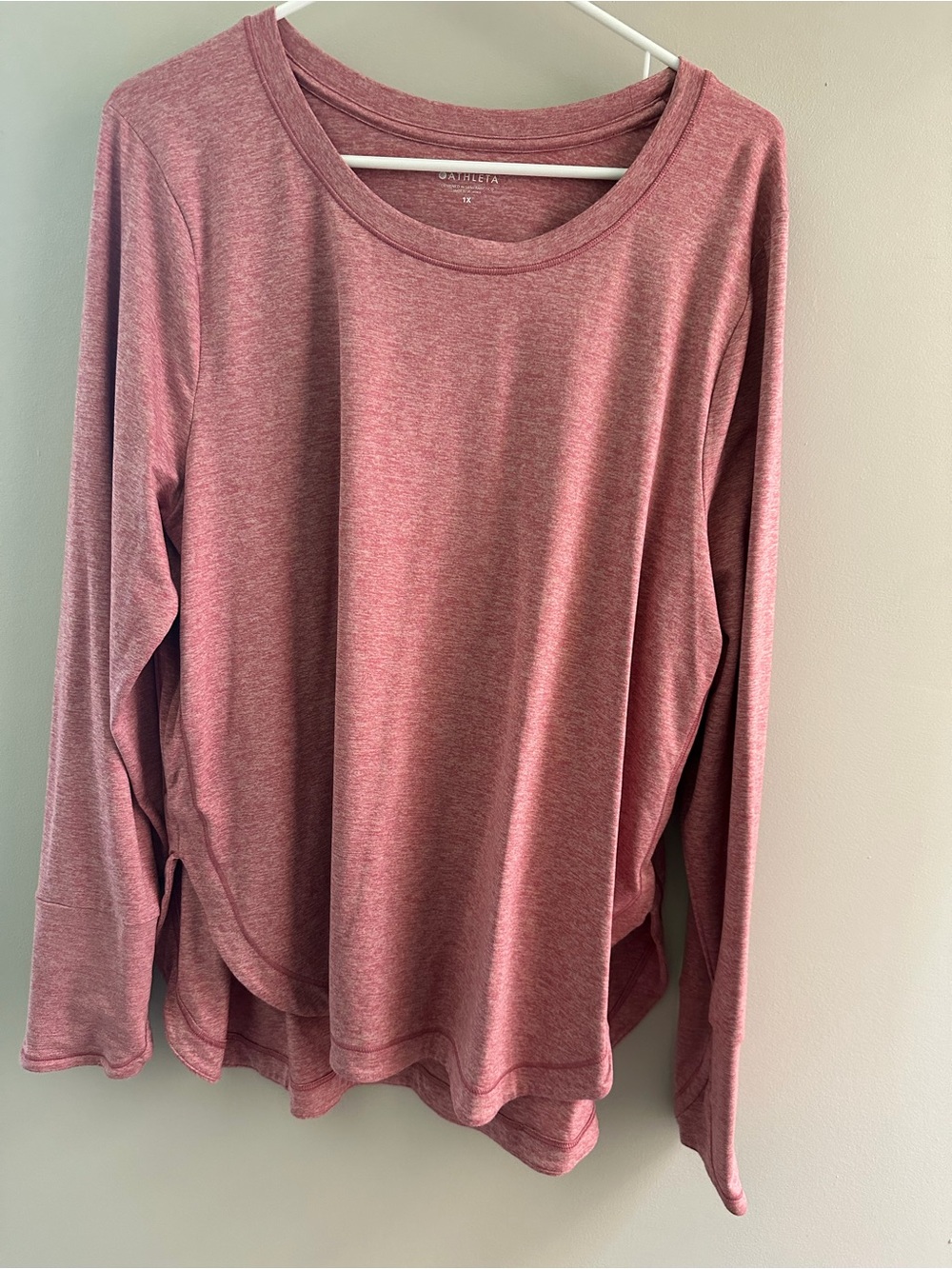 Athleta Uptempo Long Sleeve Crewneck Top  Size XL